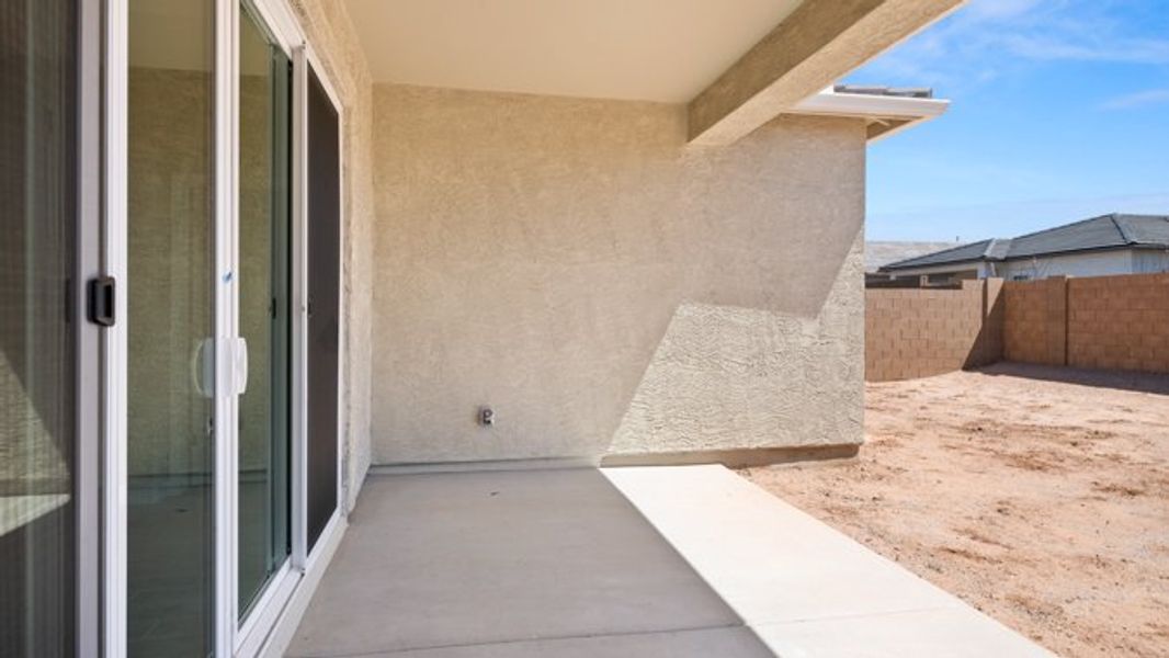 Exterior details and patio area of a home in Apache Farms, Buckeye (Image 2).