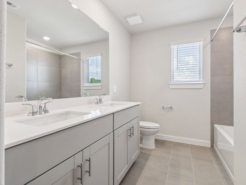 Furnished interior view inside a new home in Sundance Cove - Traditional Series, Crosby (Image 9).