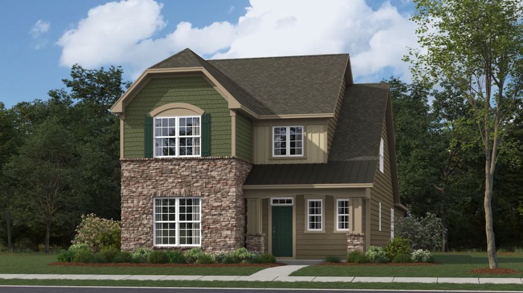 Representative exterior photo of a completed home built from the Beech by Lennar in Elizabeth: Arbor, Fort Mill, SC (Image 23).