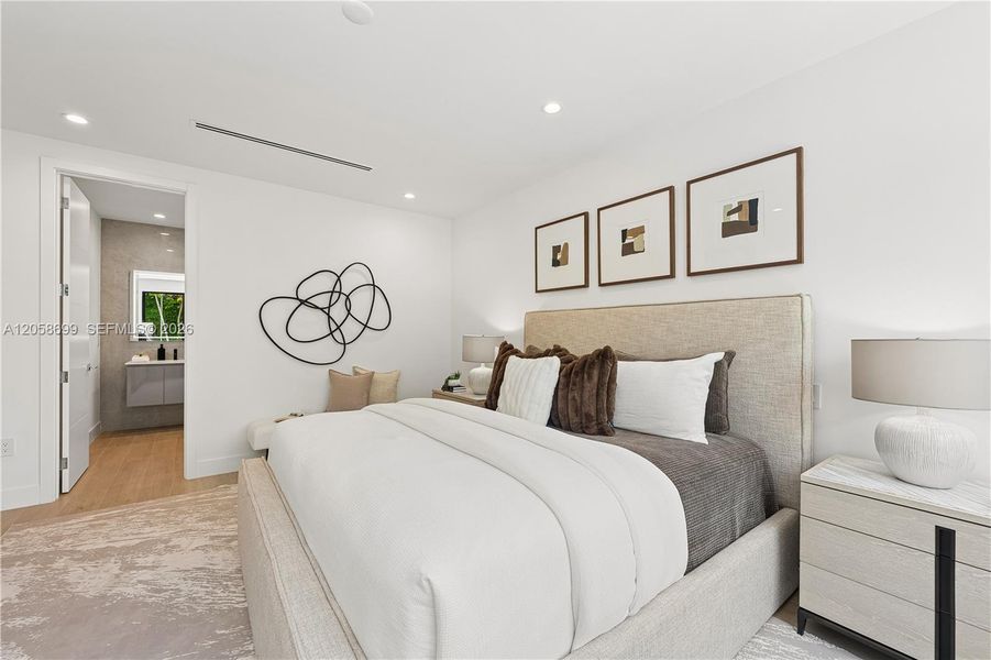 Furnished interior view inside a new home in , Miami (Image 33).