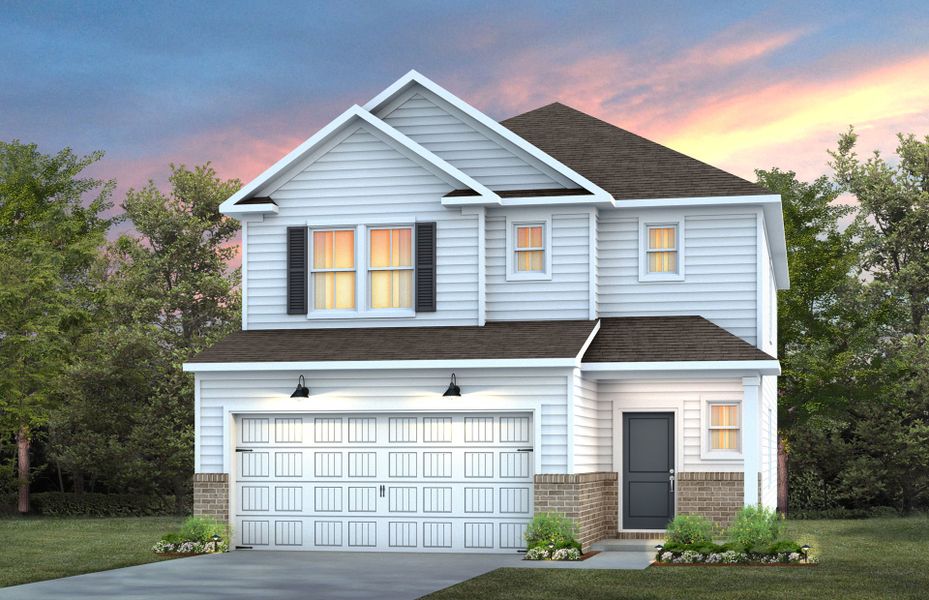 Representative exterior photo of a completed home built from the Murray by Pulte Homes in Wimberly, Willow Spring, NC (Image 19).