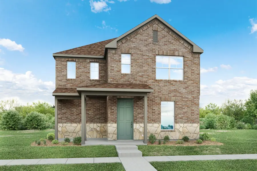 Representative exterior photo of a completed home built from the Artistry III Series - Doyle III by DRB Homes in Infinity Square, Kyle, TX (Image 5). Representative exterior photo of a completed home built from the Artistry III Series - Doyle III by DRB Homes in Infinity Square, Kyle, TX (Image 5).