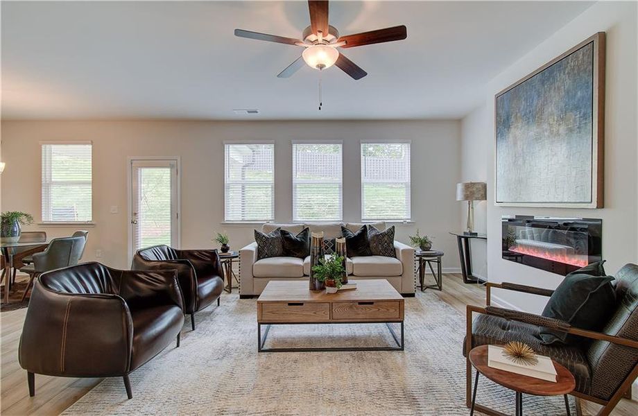 Furnished interior view inside a new home in Alcovy Village, Lawrenceville (Image 9).