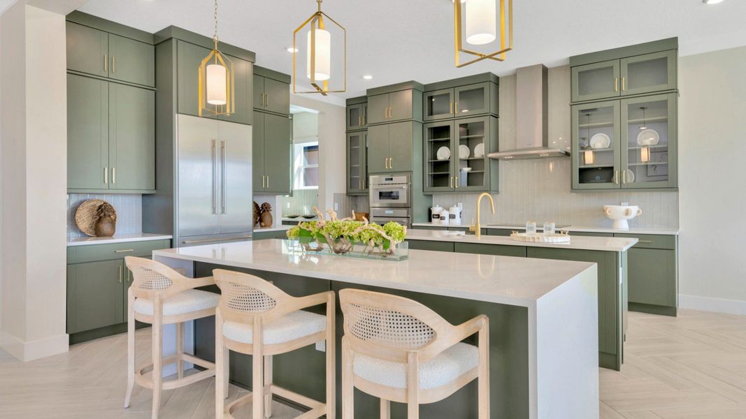 The Kitchen of another Grand Sabal Model which is available at Serengeti.