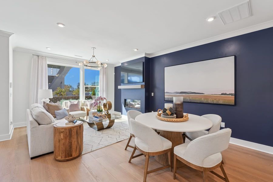 Representative furnished interior of a home built from the Sampson by Tri Pointe Homes in The Townes at NoVi, Pittsboro (Image 6).