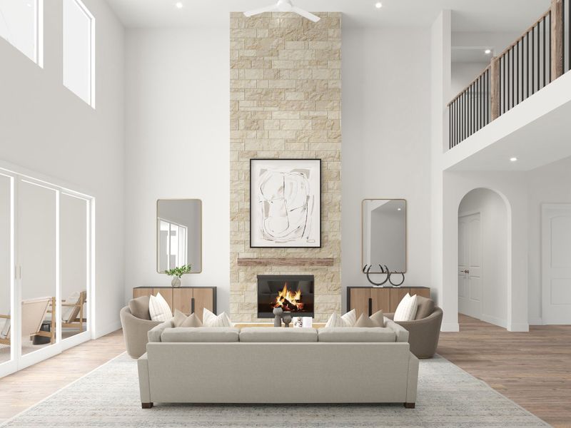 Representative furnished interior of a home built from the The Grayson by Homebound in Mosaic, Prosper (Image 5).