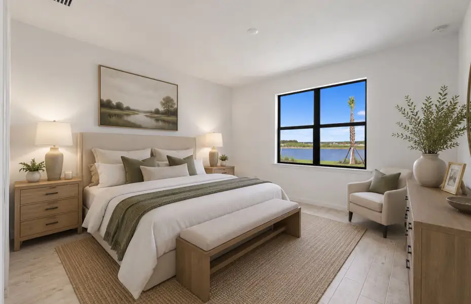 Furnished interior view inside a new home in Del Webb Naples, Ave Maria (Image 14).