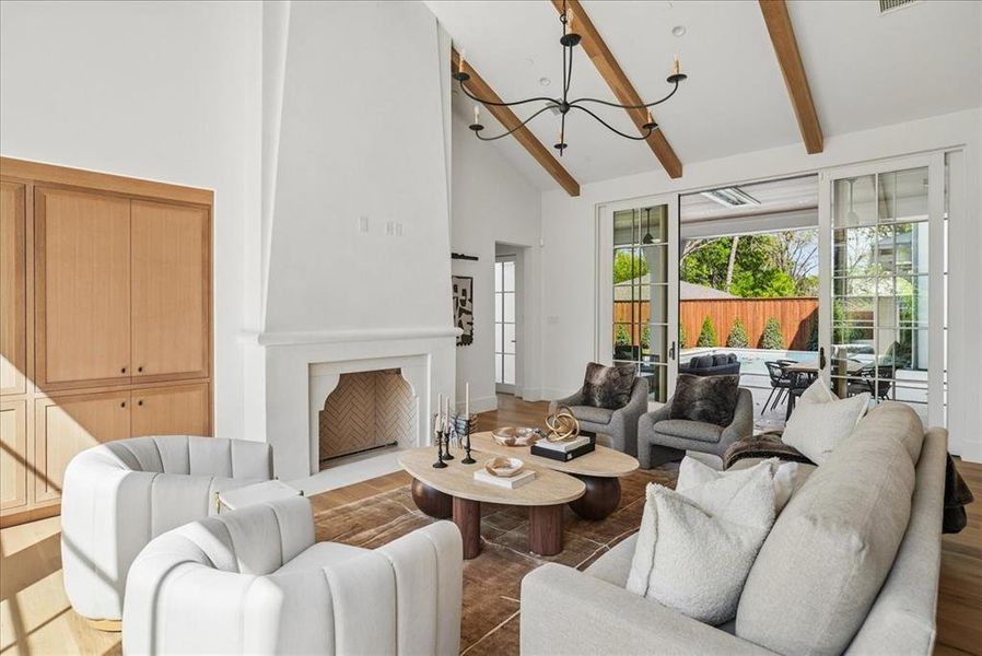 Furnished interior view inside a new home in , Dallas (Image 19).