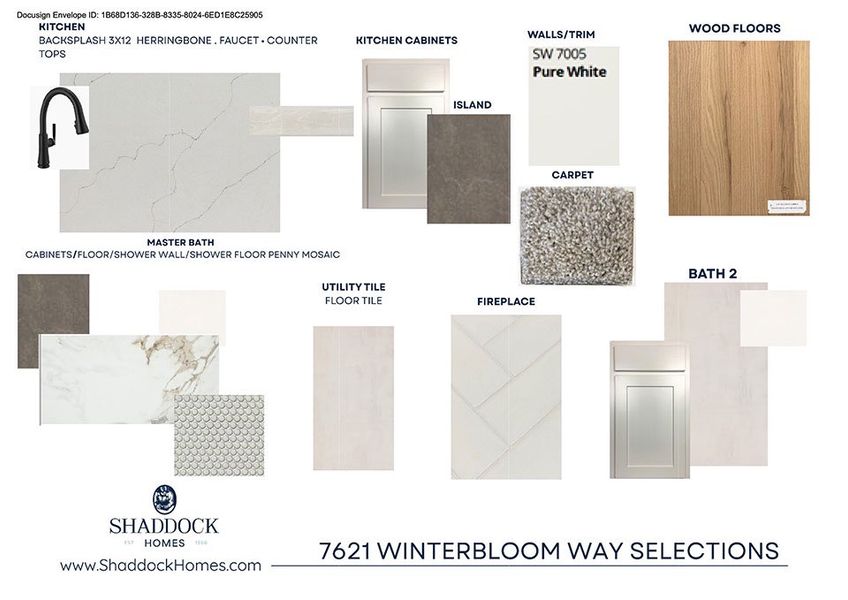 Sample of building materials used in homes in Tavolo Park, Fort Worth (Image 3).