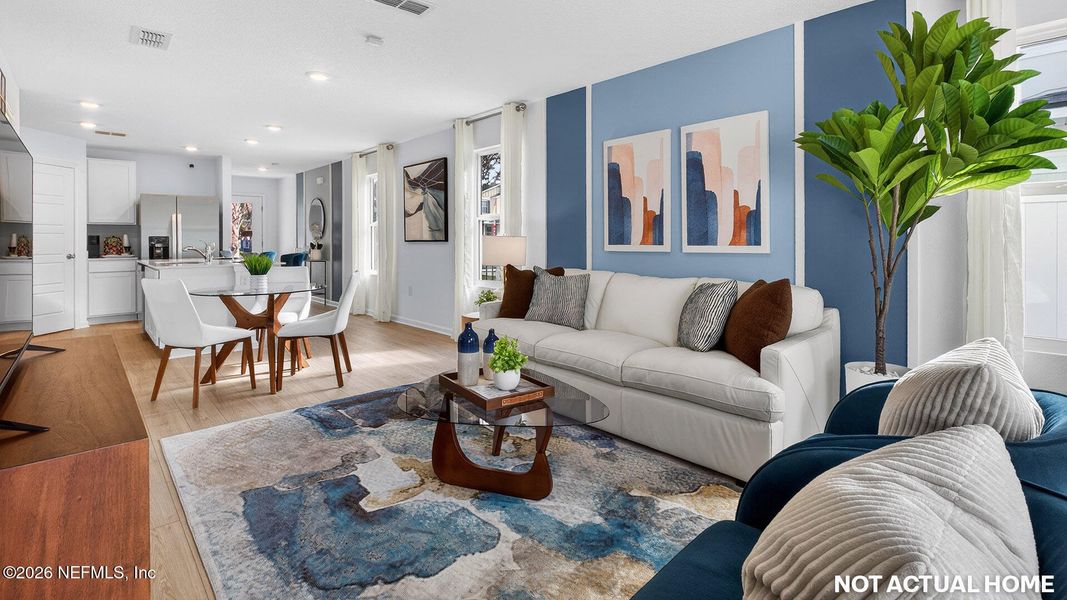 Furnished interior view inside a new home in Irongate Villas, Jacksonville (Image 12).