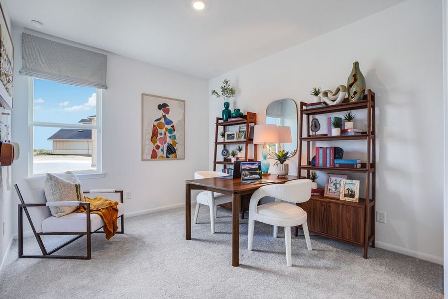 Furnished interior view inside a new home in Bridge Creek 45s and 50s, Cypress (Image 13).