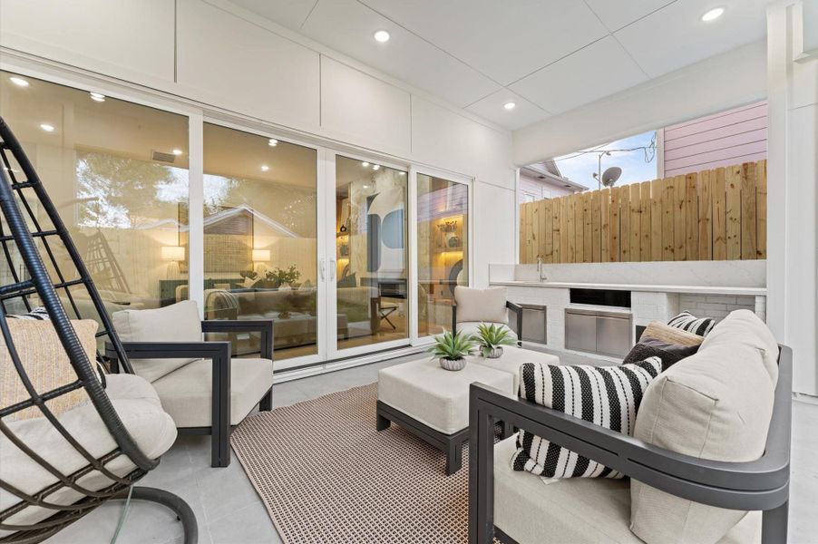 Furnished interior view inside a new home in , Houston (Image 42).