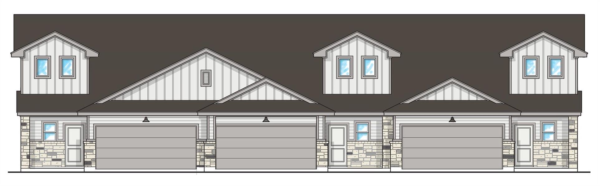 Exterior rendering of this home design in Wellspring, Round Rock, TX (Image 3). Exterior rendering of this home design in Wellspring, Round Rock, TX (Image 3).