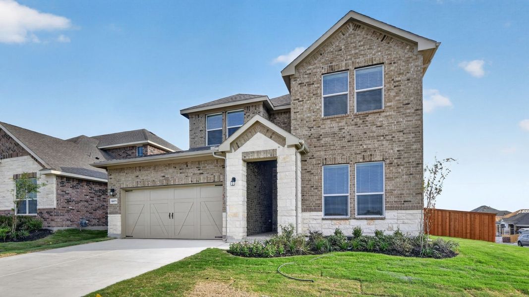 Representative exterior photo of a completed home built from the Juniper by D.R. Horton in Morningstar, Aledo, TX (Image 18). Representative exterior photo of a completed home built from the Juniper by D.R. Horton in Morningstar, Aledo, TX (Image 18).