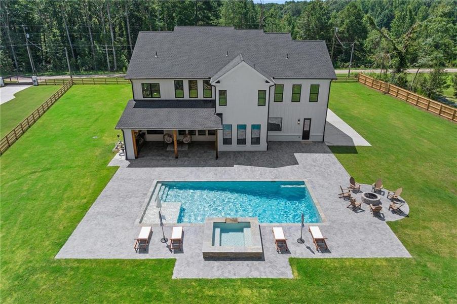 Exterior details and patio area of a home in , Dacula (Image 36).