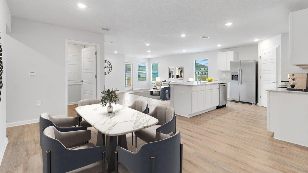 Furnished interior view inside a new home in Wesley Park, Crawfordville (Image 4).