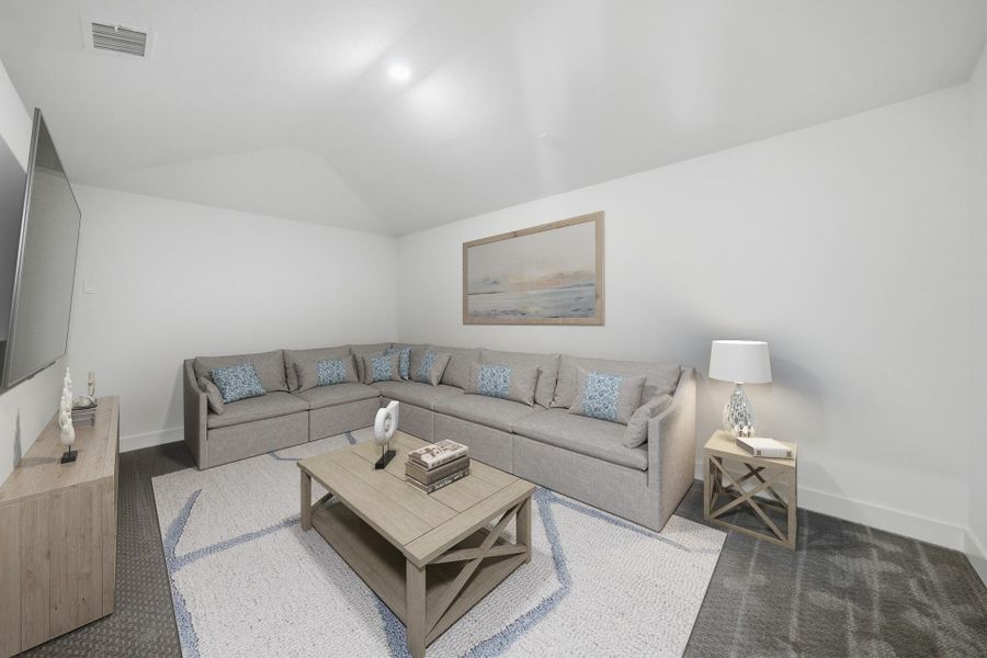 Furnished interior view inside a new home in Park Place - 80' Lots, Prosper (Image 30).