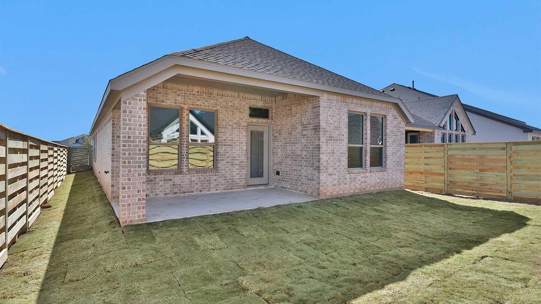 Exterior details and patio area of a home in Austin Point, Richmond (Image 2).