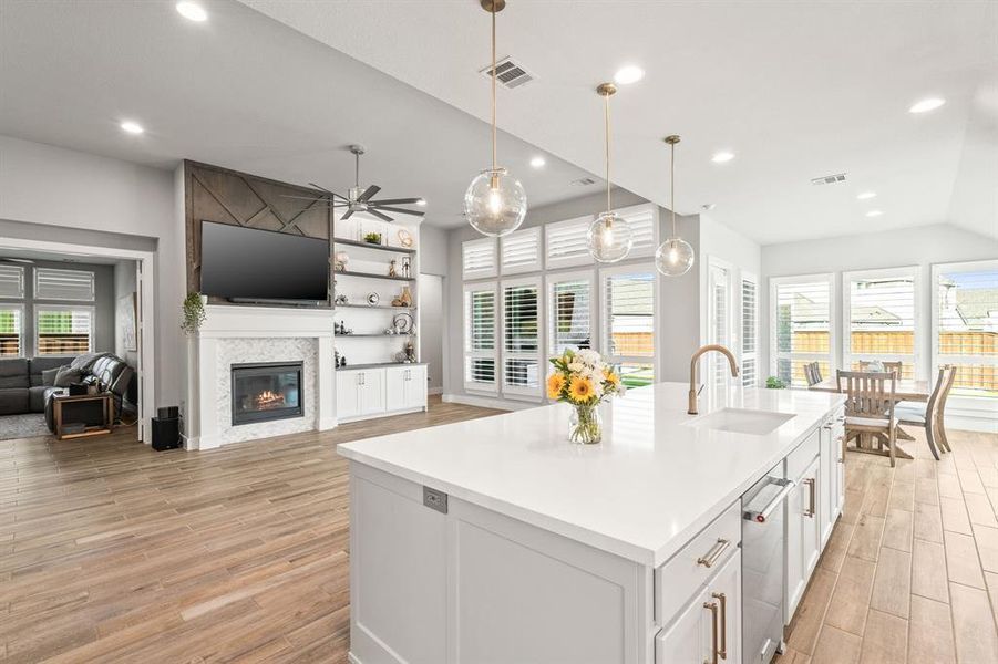 Furnished interior view inside a new home in Trinity Falls, McKinney (Image 10).