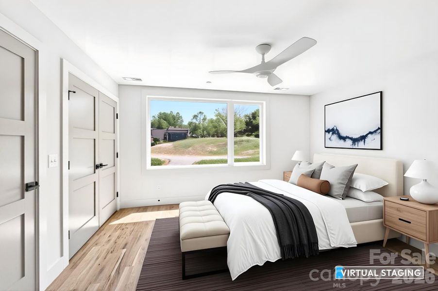 Virtually Staged Bedroom