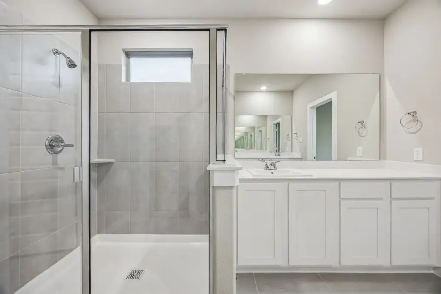 Primary Bathroom in the Wimbledon home plan by Trophy Signature Homes – REPRESENTATIVE PHOTO Primary Bathroom in the Wimbledon home plan by Trophy Signature Homes – REPRESENTATIVE PHOTO