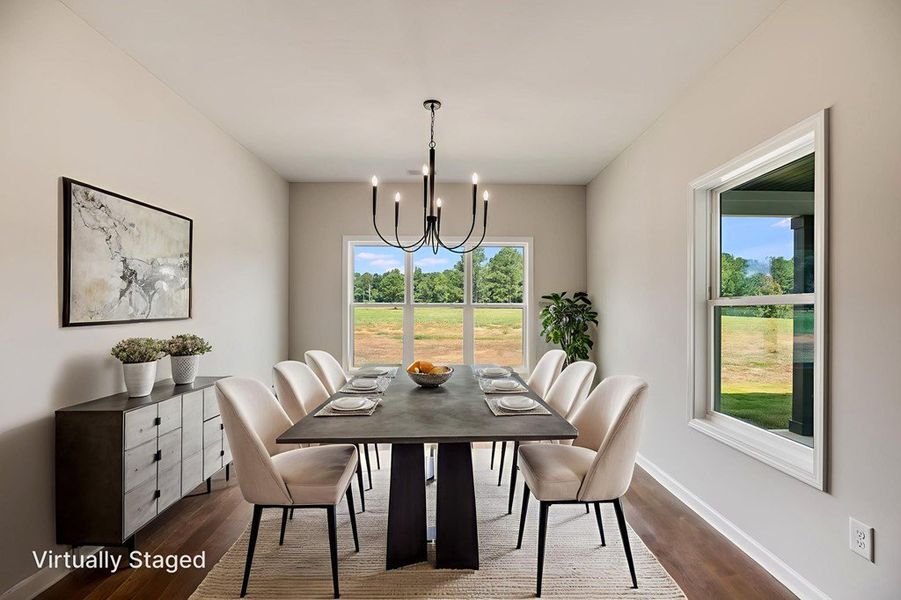 Furnished interior view inside a new home in LOVVORN ESTATES, Carrollton (Image 6).
