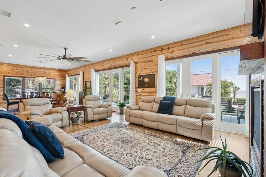 Furnished interior view inside a new home in , Folly Beach (Image 39).
