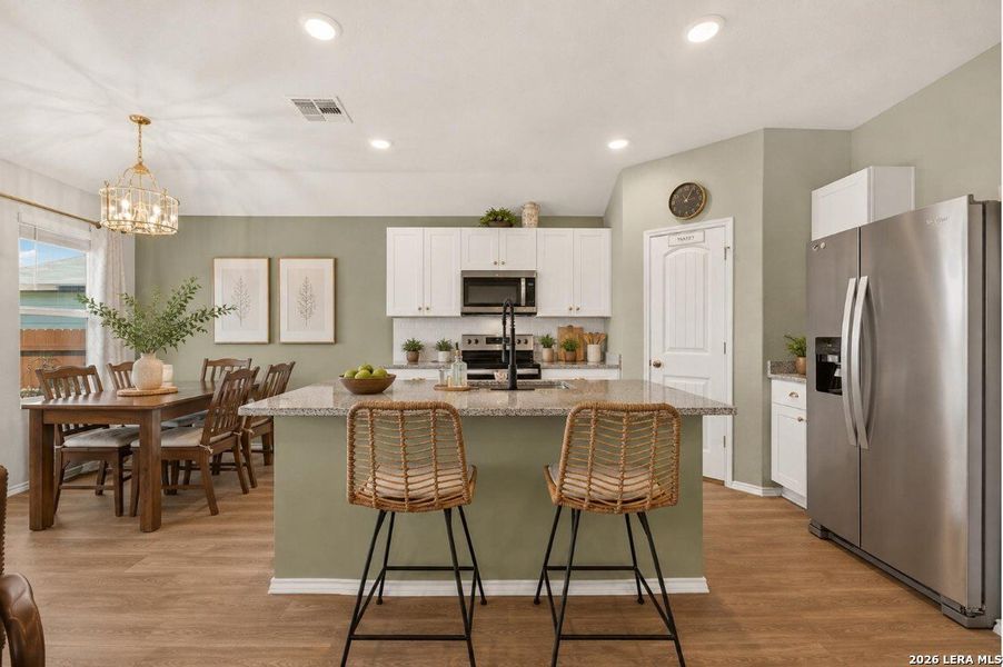 Furnished interior view inside a new home in , Seguin (Image 9).