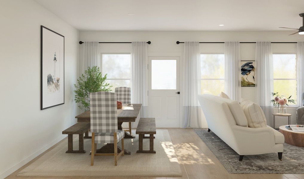 Dining area for family meals