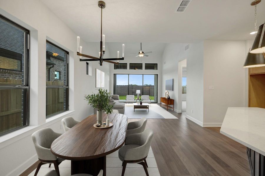 Furnished interior view inside a new home in Sienna - Grove Collection, Missouri City (Image 9).