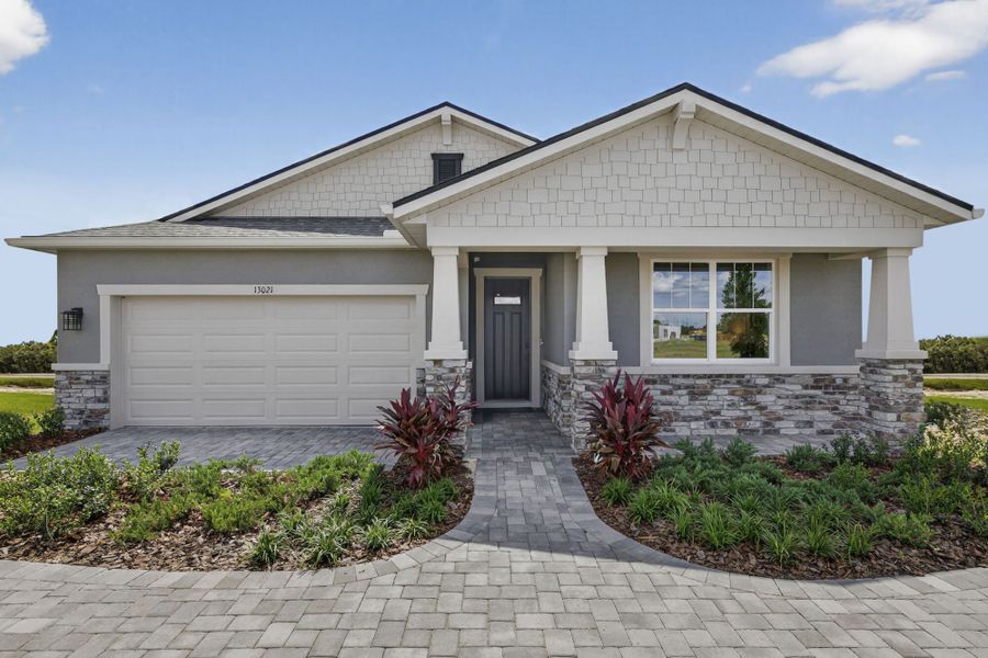 Representative exterior photo of a completed home built from the Terra Rosa II by Mattamy Homes in Crosswind Ranch, Parrish, FL (Image 19).