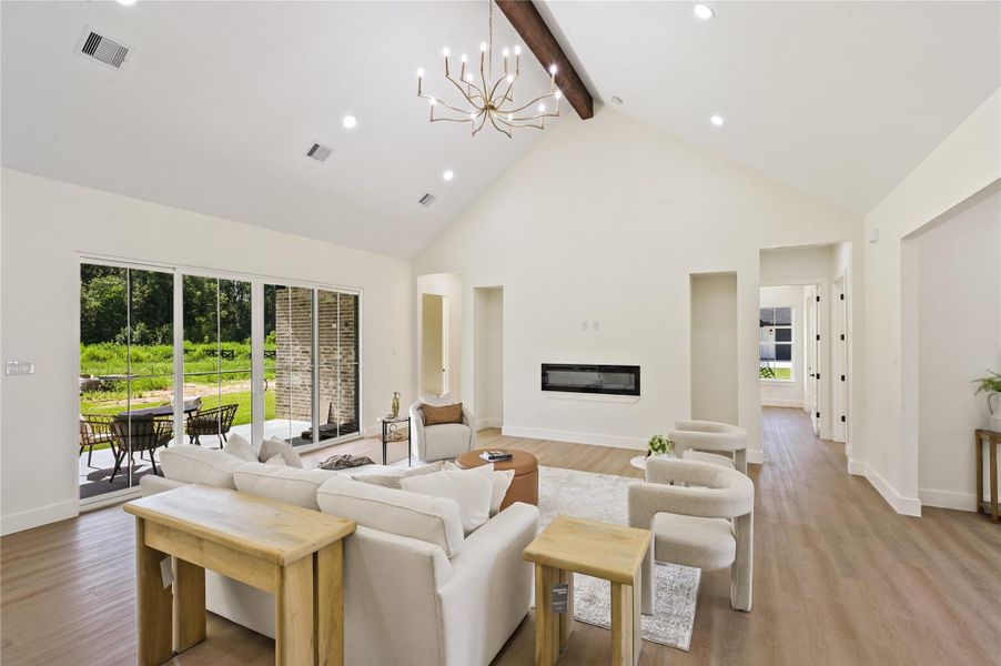 Furnished interior view inside a new home in , Conroe (Image 6). Furnished interior view inside a new home in , Conroe (Image 6).