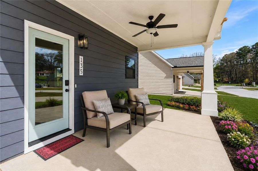 Exterior details and patio area of a home in Ferguson Corners, Emerson (Image 4).