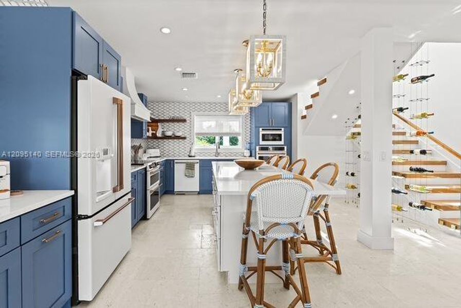 Furnished interior view inside a new home in , Islamorada, Village of Islands (Image 10).