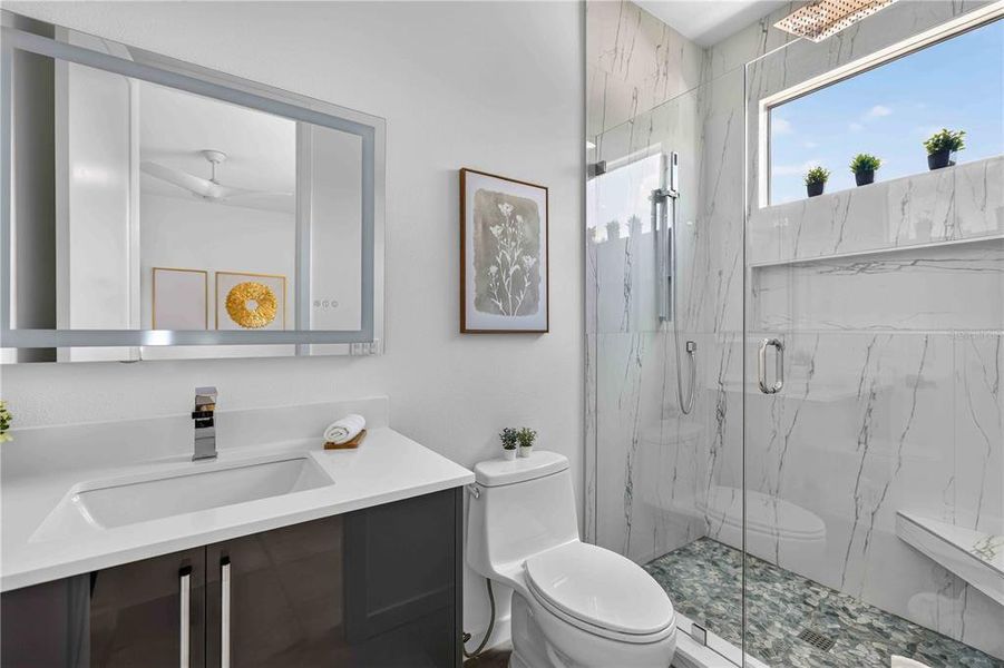 Furnished interior view inside a new home in , Sarasota (Image 11).
