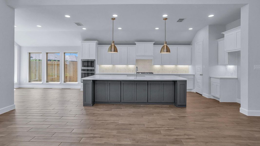 Furnished interior view inside a new home in Riceland 60', Mont Belvieu (Image 2). Furnished interior view inside a new home in Riceland 60', Mont Belvieu (Image 2).