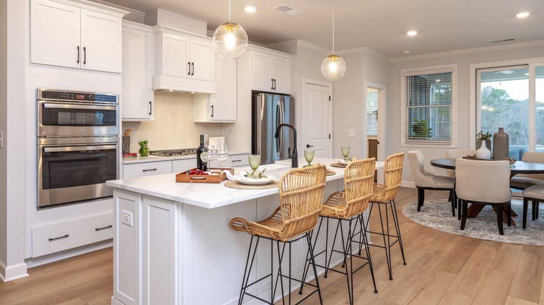 Furnished interior view inside a new home in The Courtyards at Oak Grove, Durham (Image 11).