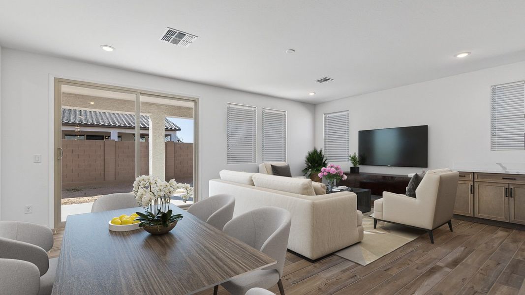 Furnished interior view inside a new home in The Grove at El Cidro, Goodyear (Image 7).