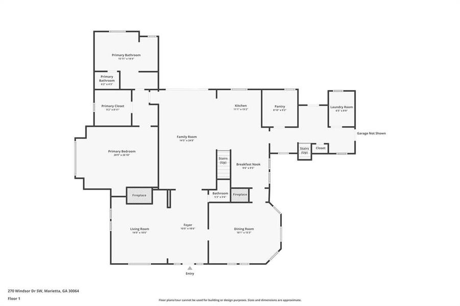 2D floor plan layout of this home in , Marietta, GA (Image 5). 2D floor plan layout of this home in , Marietta, GA (Image 5).