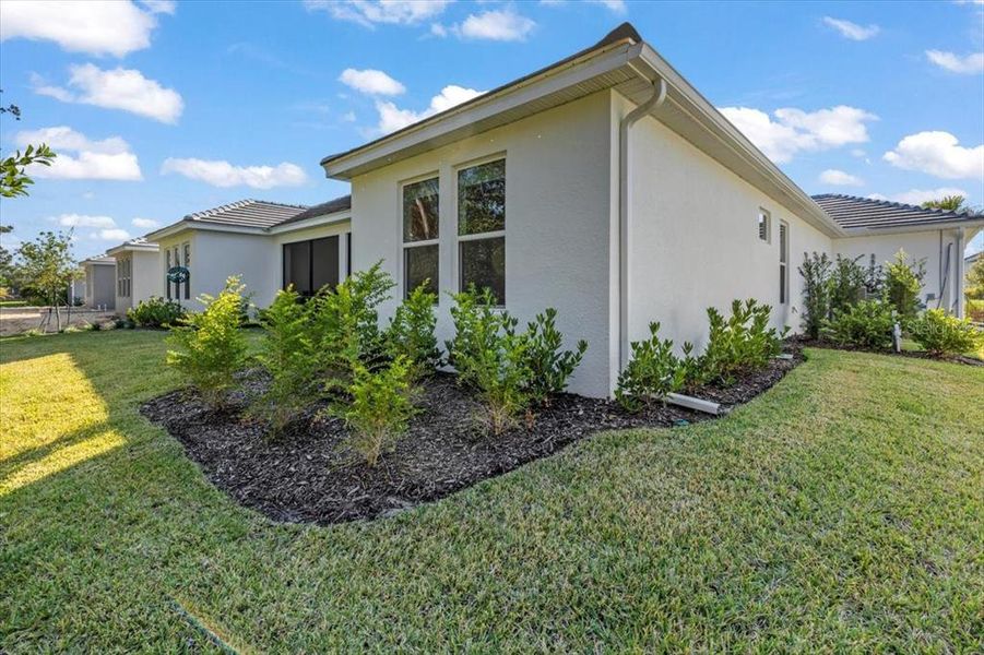 Exterior details and patio area of a home in Windchase at Halifax Plantation, Ormond Beach (Image 26). Exterior details and patio area of a home in Windchase at Halifax Plantation, Ormond Beach (Image 26).