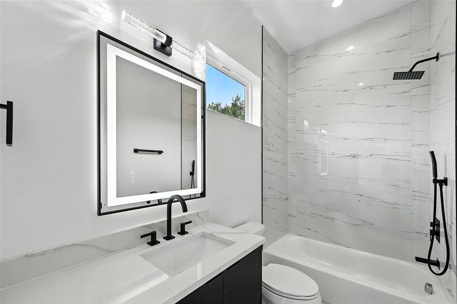 Furnished interior view inside a new home in , Dallas (Image 19).