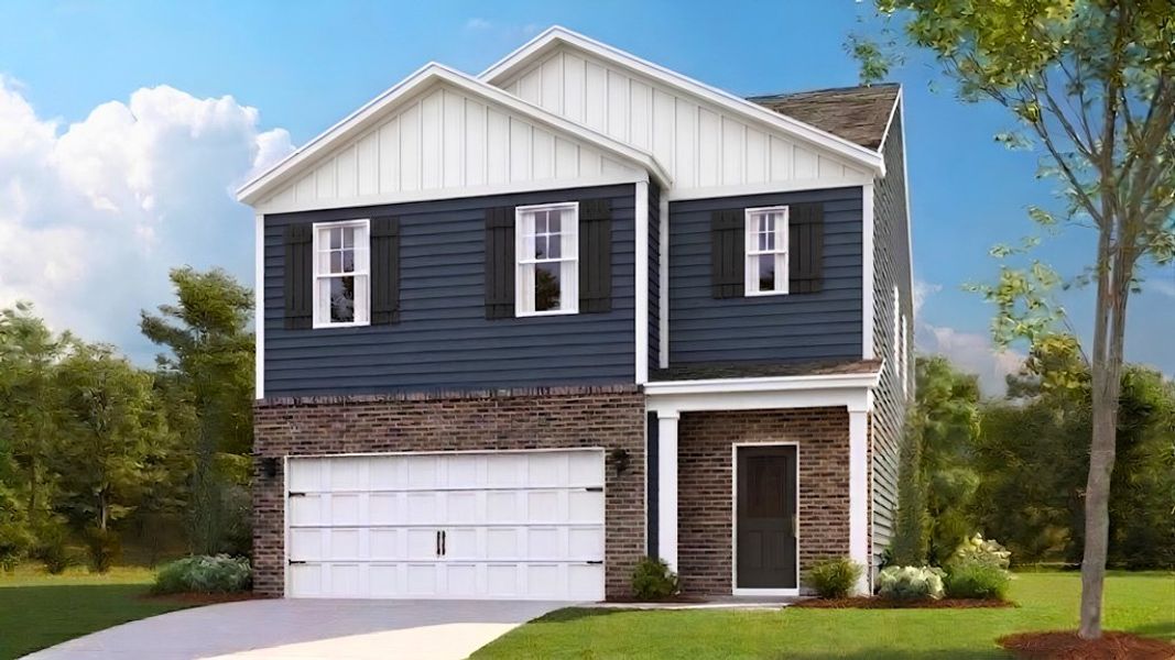 Front exterior of a new home in Fieldcrest Acres, Blountville, TN, highlighting curb appeal (Image 1). Front exterior of a new home in Fieldcrest Acres, Blountville, TN, highlighting curb appeal (Image 1).