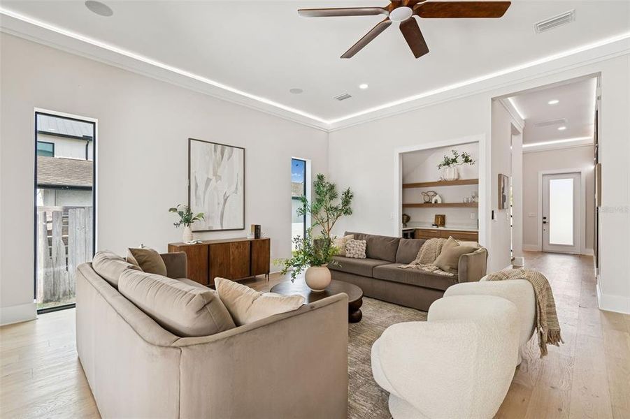 Furnished interior view inside a new home in , Tampa (Image 8).