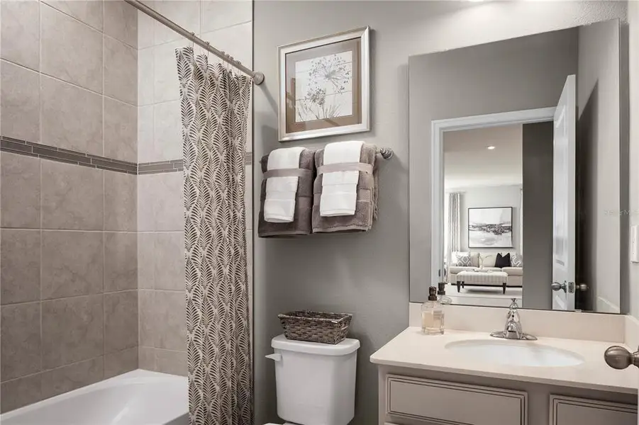 Furnished interior view inside a new home in Brooks Landing, Titusville (Image 9).