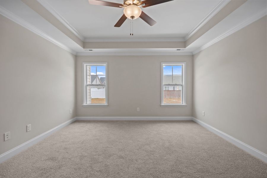 Representative unfurnished interior of a home built from the Hardy by Bill Clark Homes in Laurel Oaks, Greenville (Image 28).