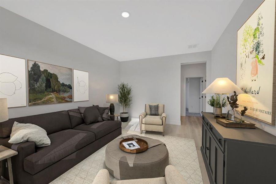 Furnished interior view inside a new home in Gateway Parks, Forney (Image 16). Furnished interior view inside a new home in Gateway Parks, Forney (Image 16).