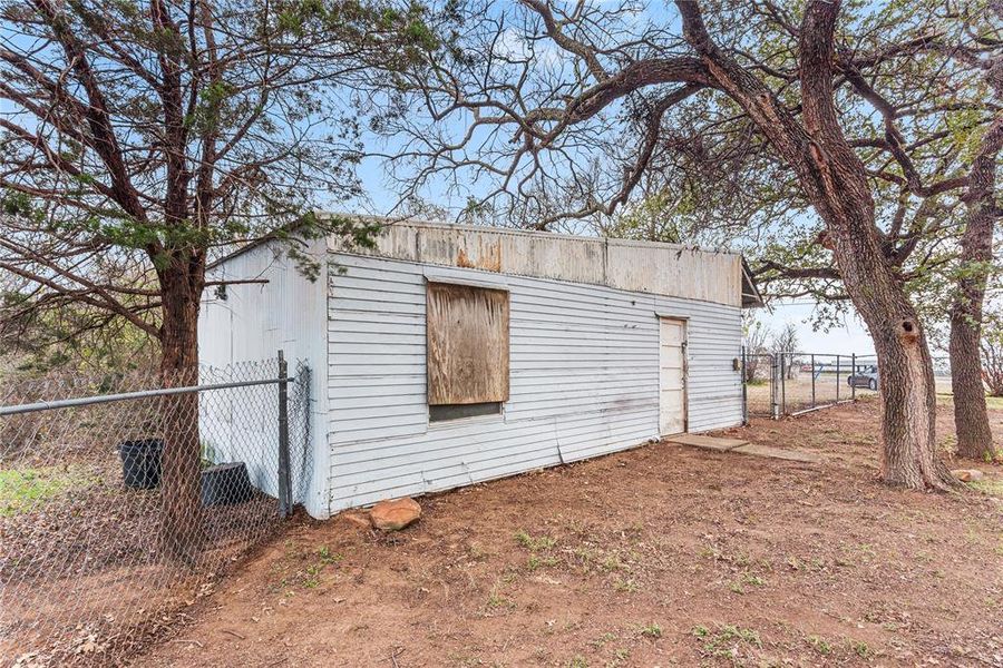 View of outbuilding