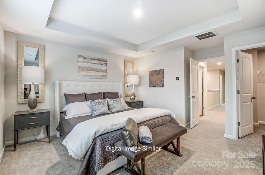 Furnished interior view inside a new home in Bailey Run, Charlotte (Image 15). Furnished interior view inside a new home in Bailey Run, Charlotte (Image 15).