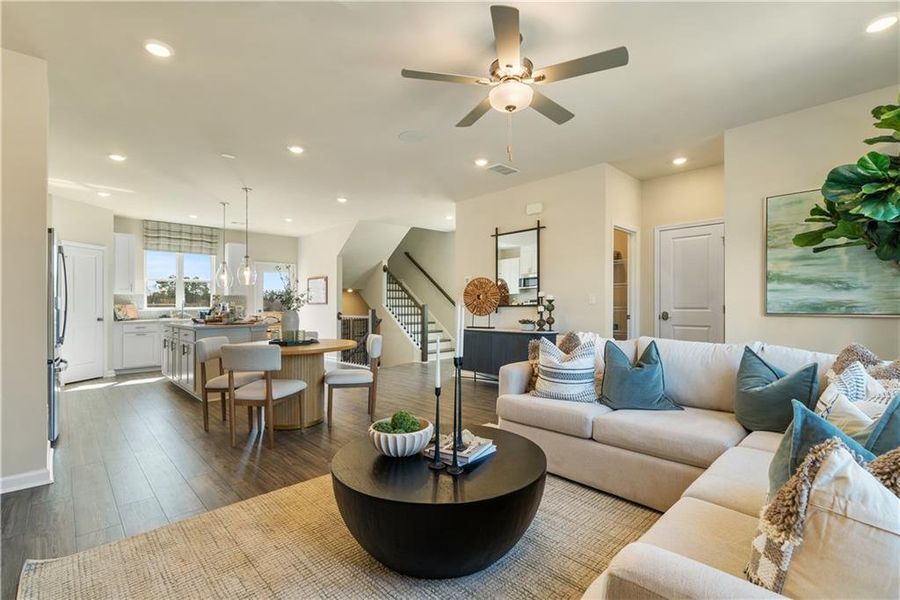 Furnished interior view inside a new home in Rosewood Farm, Lawrenceville (Image 10).