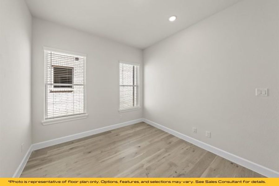 Representative unfurnished interior of a home built from the The Cayman by Stonefield Homes in The Highlands, Rockwall (Image 99).